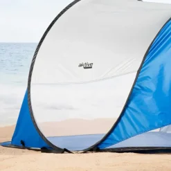 Aktive Carpa de playa y cortavientos emergente UV50 62322 120x200x90 cm