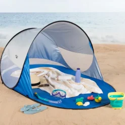 Aktive Carpa de playa y cortavientos emergente UV50 62322 120x200x90 cm
