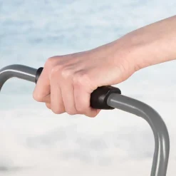Aktive Carrito plegable de playa con ruedas grandes 62377 55x40x100 cm