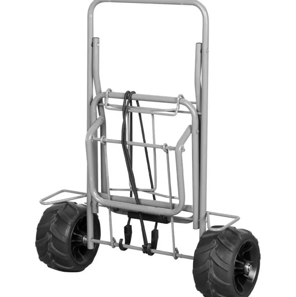 Aktive Carrito plegable de playa con ruedas grandes 62377 55x40x100 cm