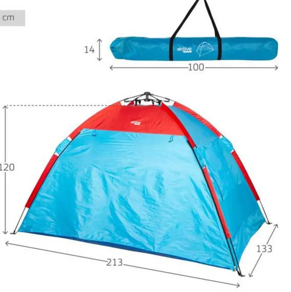 Aktive Cortavientos y tienda de playa 63120 213x133x120 cm