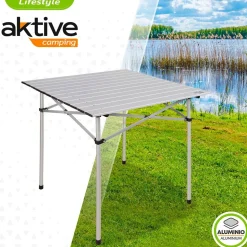 Aktive Mesa plegable 70x70x70 cm