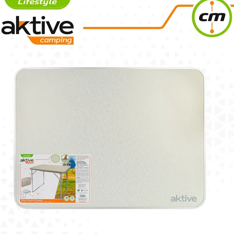 Aktive Mesa plegable 80x60x70 cm