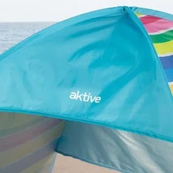 Aktive Parasol UV50 plegable y tienda de playa 140x160x110 cm