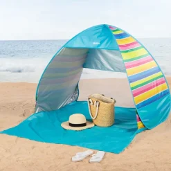 Aktive Parasol UV50 plegable y tienda de playa 140x160x110 cm