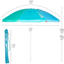 Aktive Parasol 62403 Windproof Ø240cm UV50
