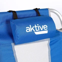 Aktive Silla de playa 5 Positions Loup With Cushions And Pockets