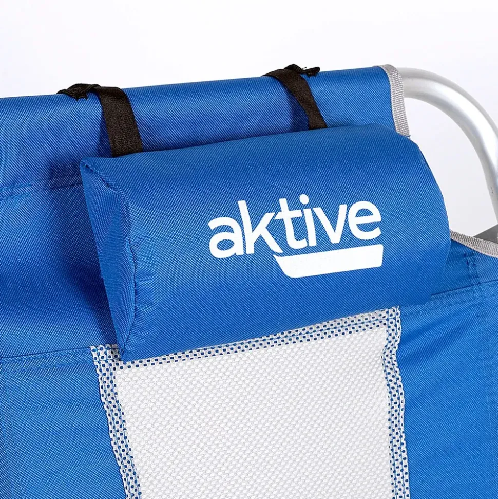 Aktive Silla de playa 5 Positions Loup With Cushions And Pockets