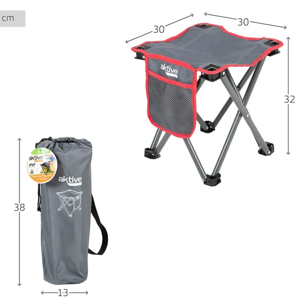 Aktive Silla de playa 63041 30x30x32cm folding