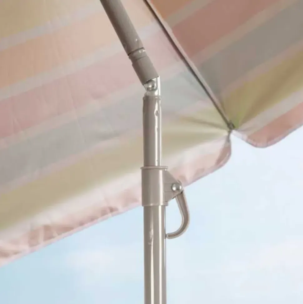 Aktive Sombrilla de playa inclinable a rayas UV50 Ø 62361 180 cm