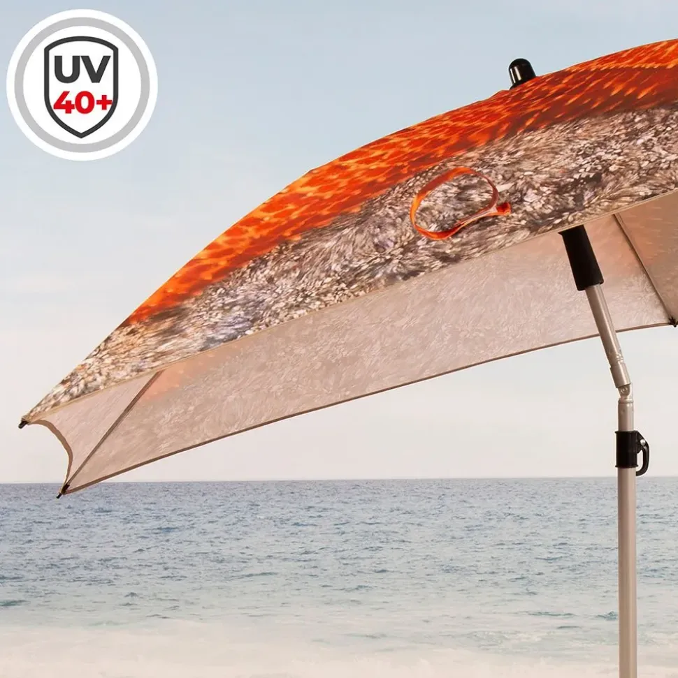 Aktive Sombrilla de playa Starfish Ø180cm UV40 inclinable mast