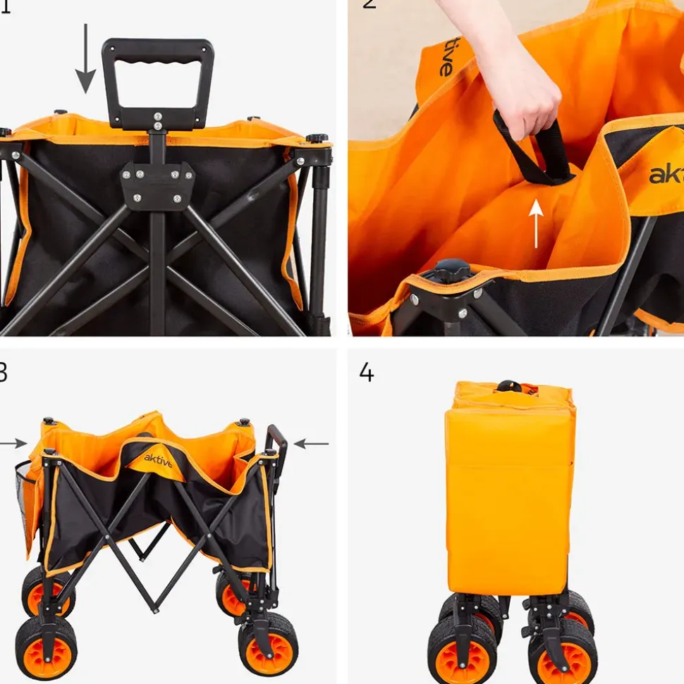 Aktive Vagón plegable y plegable de 360º