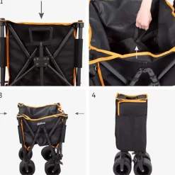 Aktive Vagón plegable y plegable de 360º