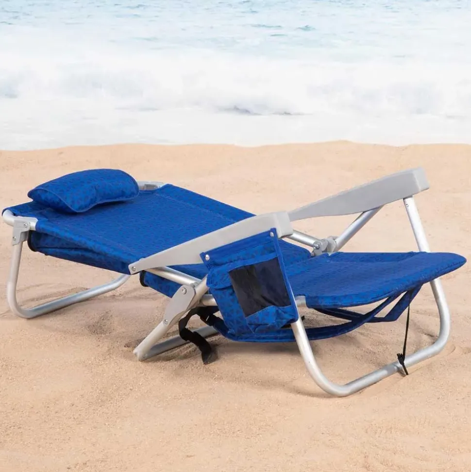 Aktive 62353 XXL silla plegable baja multiposición 57x53x78 cm