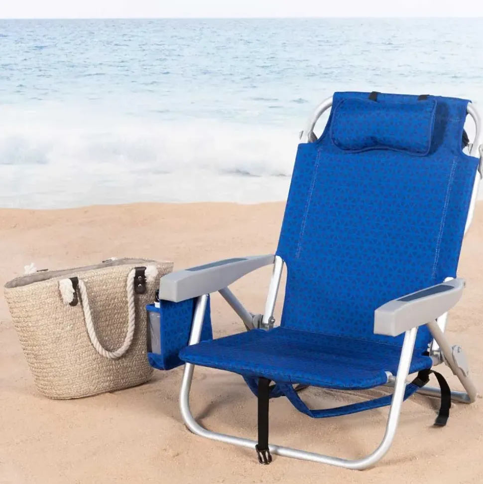 Aktive 62353 XXL silla plegable baja multiposición 57x53x78 cm