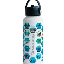 Awesome Maps Botella térmica Adventure dive+stickers