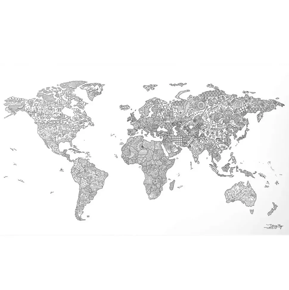 Awesome Maps Mapa Coloring
