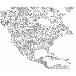 Awesome Maps Mapa Coloring