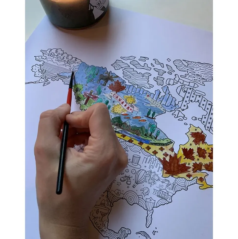 Awesome Maps Mapa Coloring