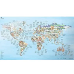 Awesome Maps Mapa de escalada: Los mejores lugares del mundo
