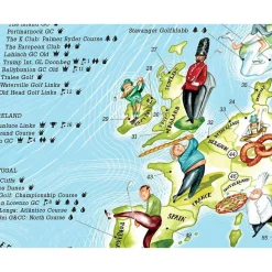 Awesome Maps Mapa de Golf Mejores Campos del Mundo