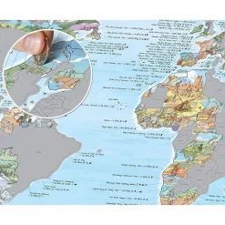 Awesome Maps Mapa de Senderismo Edición Rasca Los Mejores Senderos del Mundo Rasca