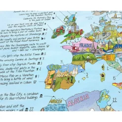 Awesome Maps Mapa de vinilo de cosas que hacer antes de morir