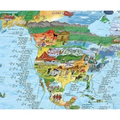 Awesome Maps Mapa Surftrip Best Surf Beaches Of The World Original Colored Edition