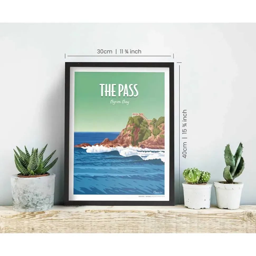 Awesome Maps Póster Dream spot surf the pass