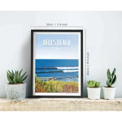 Awesome Maps Póster Dream spot surf bell´s beach