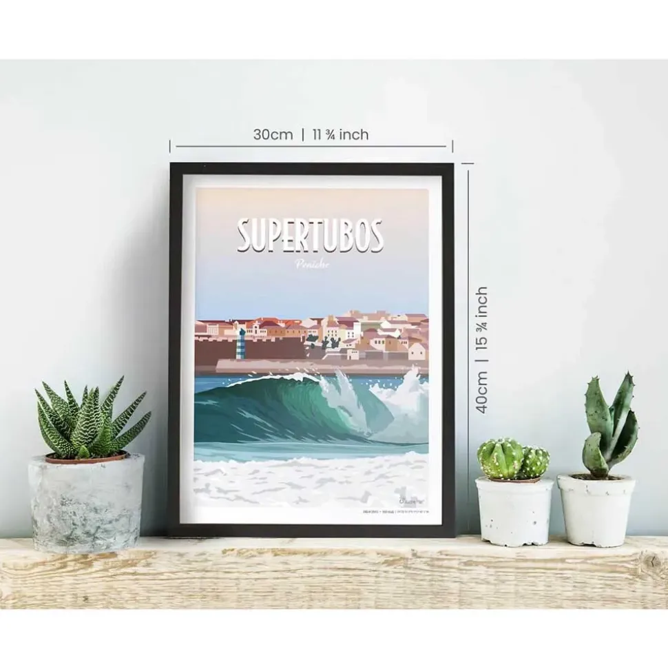 Awesome Maps Póster Dream spot surf supertubos
