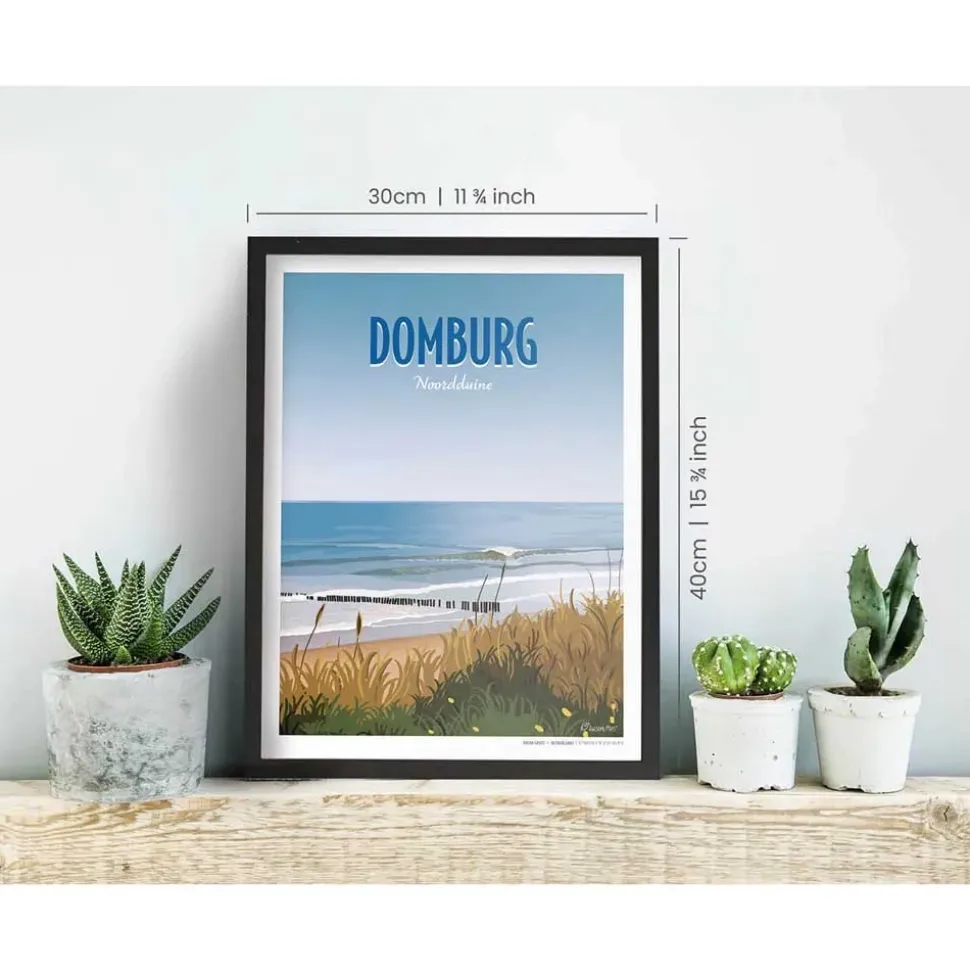 Awesome Maps Póster Dream spot surf domburg
