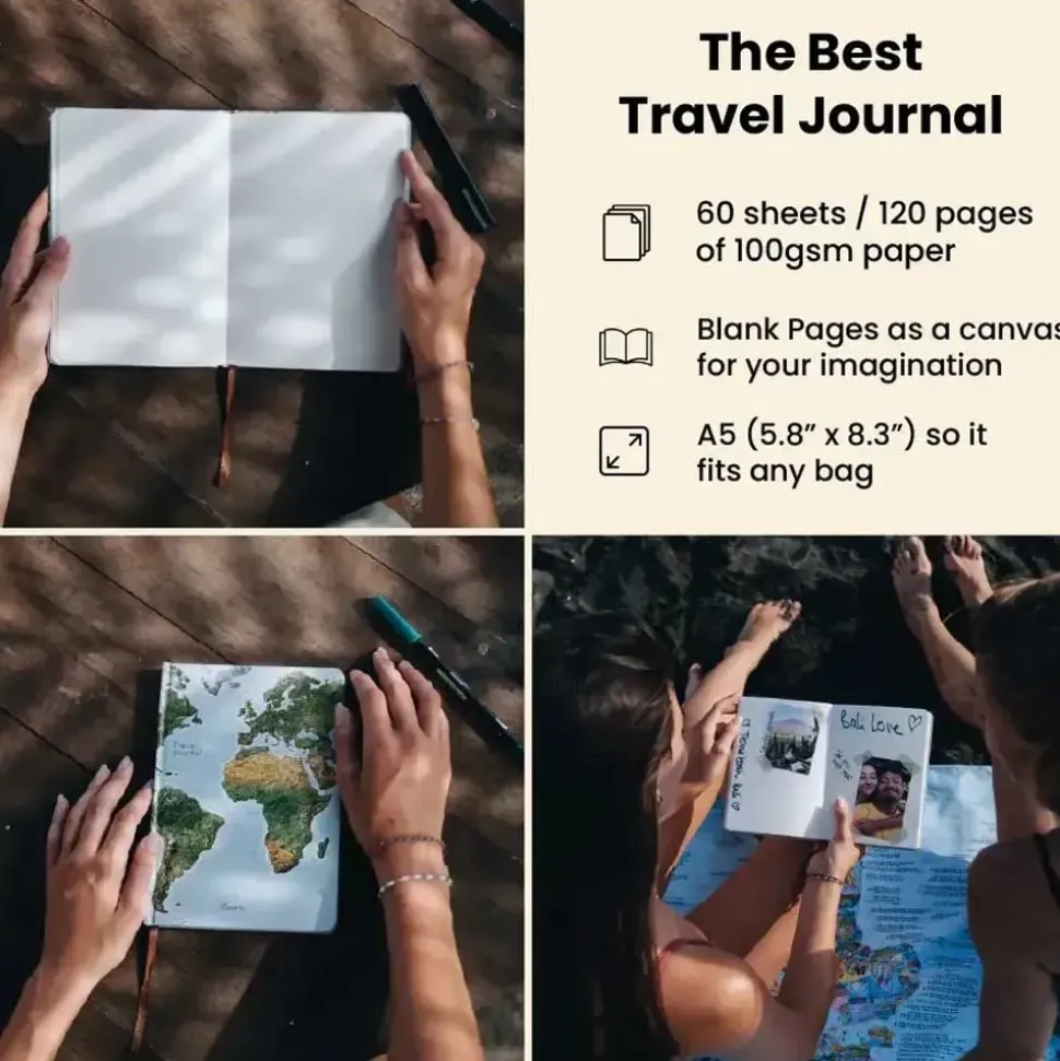 Awesome Maps Póster Travel journal ´green map´