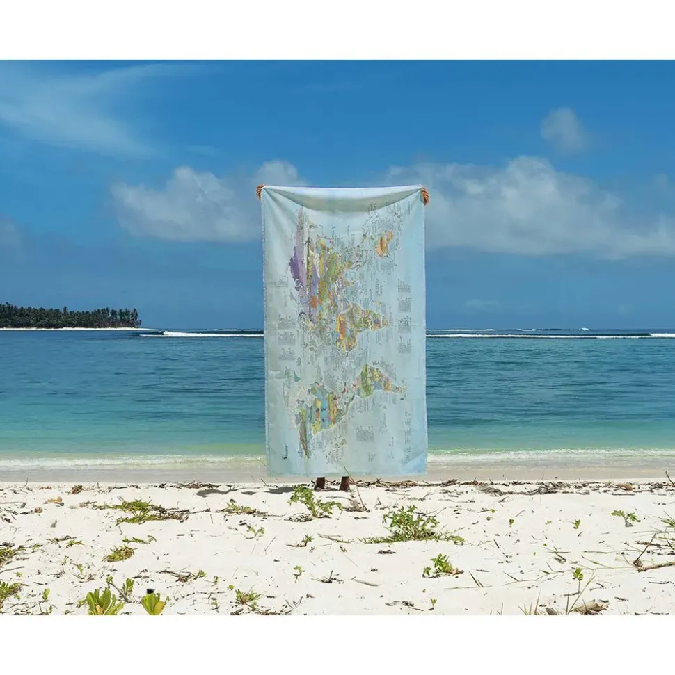 Awesome Maps Toalla Mapa de kitesurf: los mejores lugares del mundo