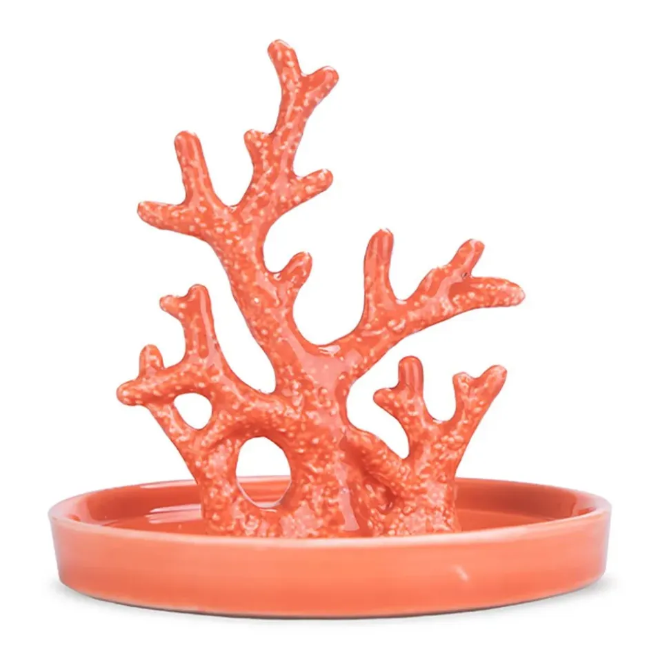 Balvi Anillo de porcelana para colgar en forma de coral