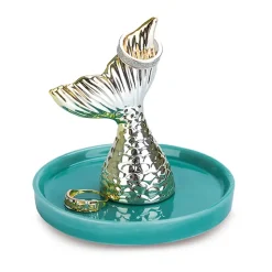 Balvi Colgador de Anillos de Porcelana Nayade Oro