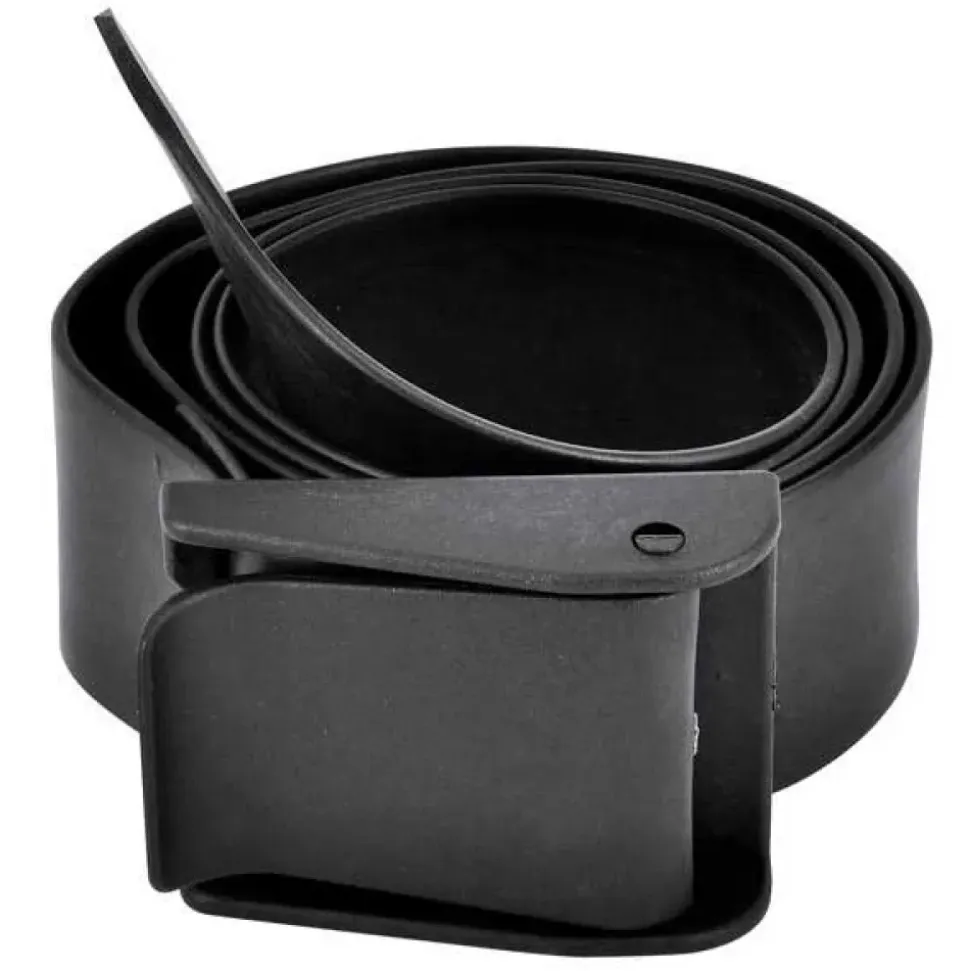 Best Divers Cinturón Black Rubber Nylon