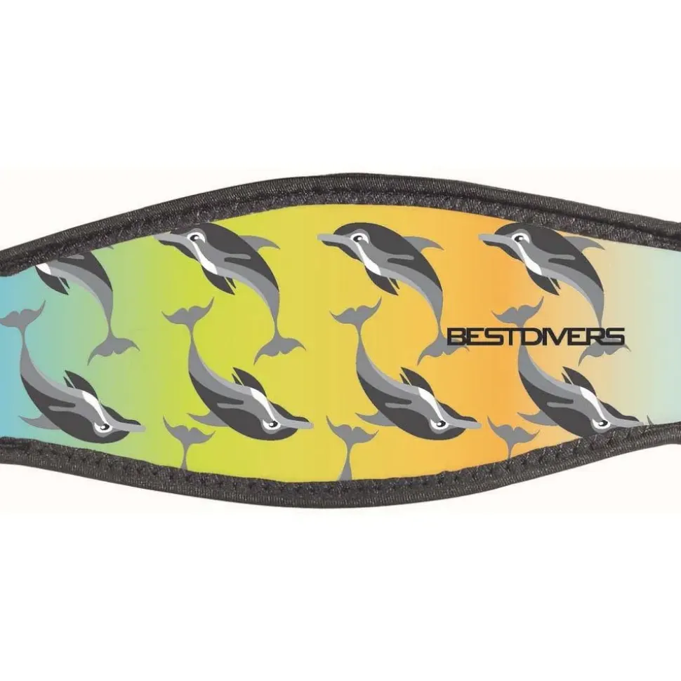 Best Divers Funda para la correa de la máscara de buceo 6 Dolphin Tape