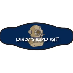 Best Divers Funda para la correa de la máscara de buceo Divers Hard Hat Double Velcro Tape