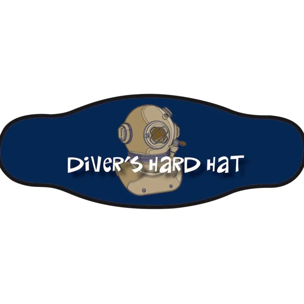 Best Divers Funda para la correa de la máscara de buceo Divers Hard Hat Double Velcro Tape