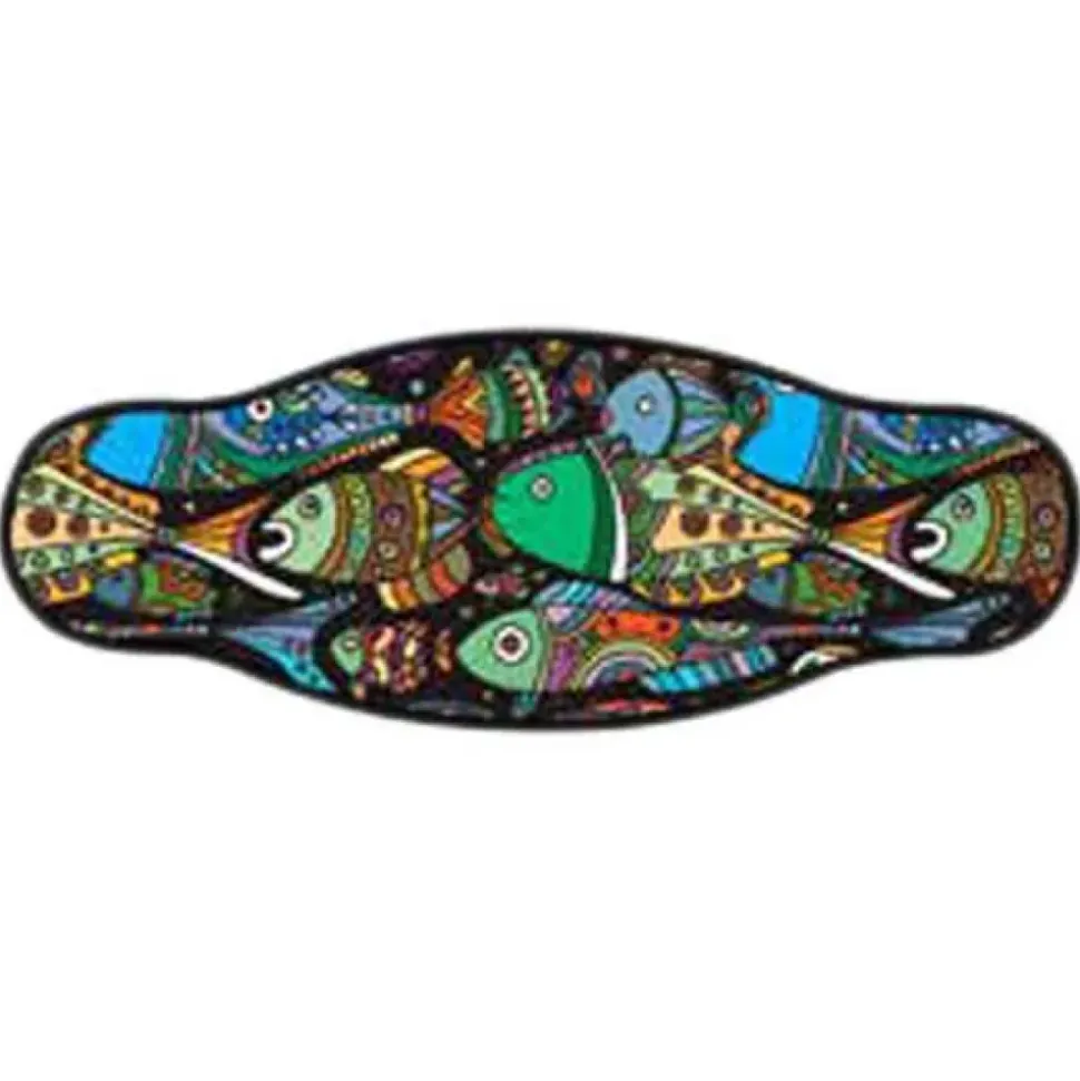 Best Divers Funda para la correa de la máscara de buceo Coloured Fishes Tape