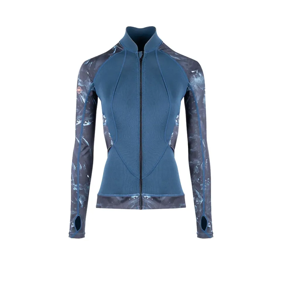 Beuchat Rash guard manga larga con cremallera entera Atoll