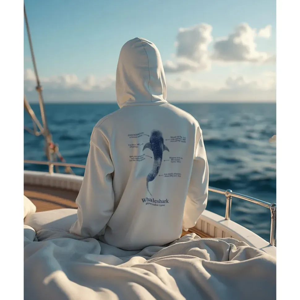 Blue Moana Sudadera con capucha Whale Shark