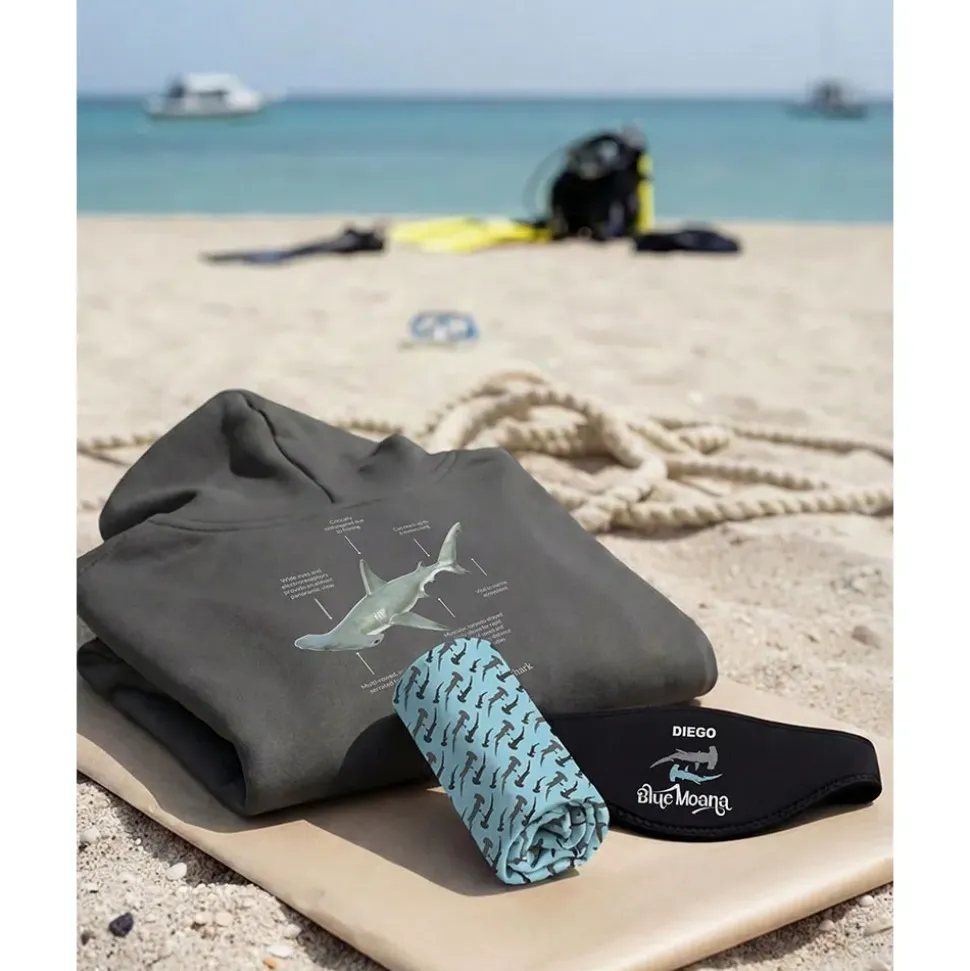 Blue Moana Sudadera con capucha Hammerhead Shark
