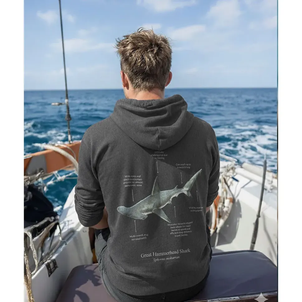 Blue Moana Sudadera con capucha Hammerhead Shark
