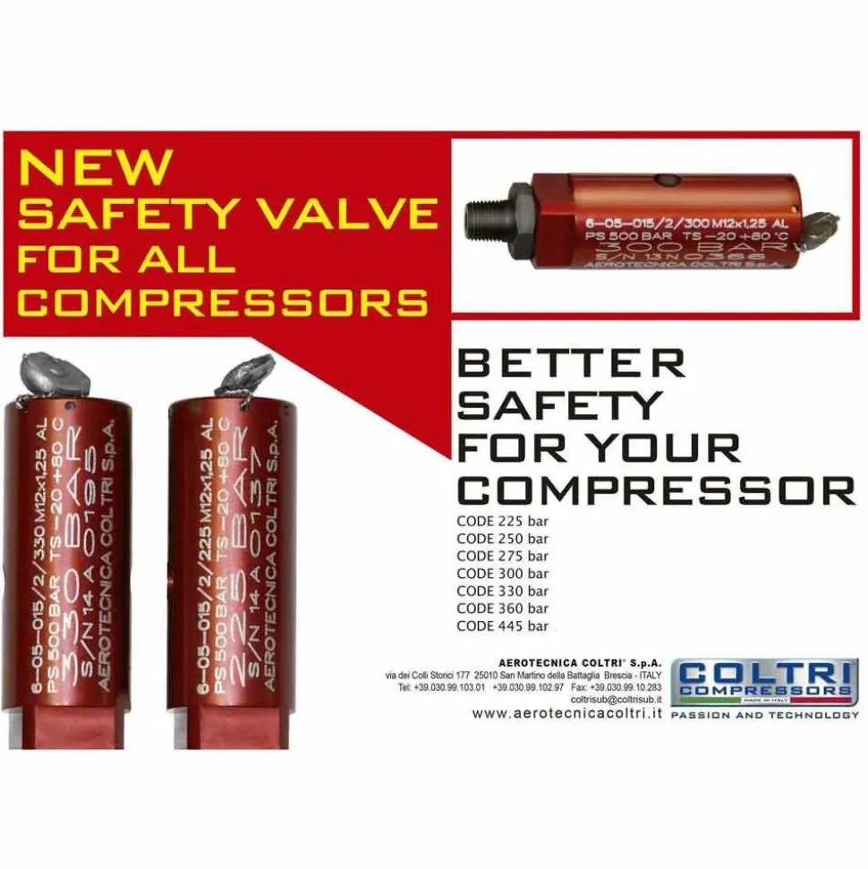 Coltri Válvula Safety 232 Bar