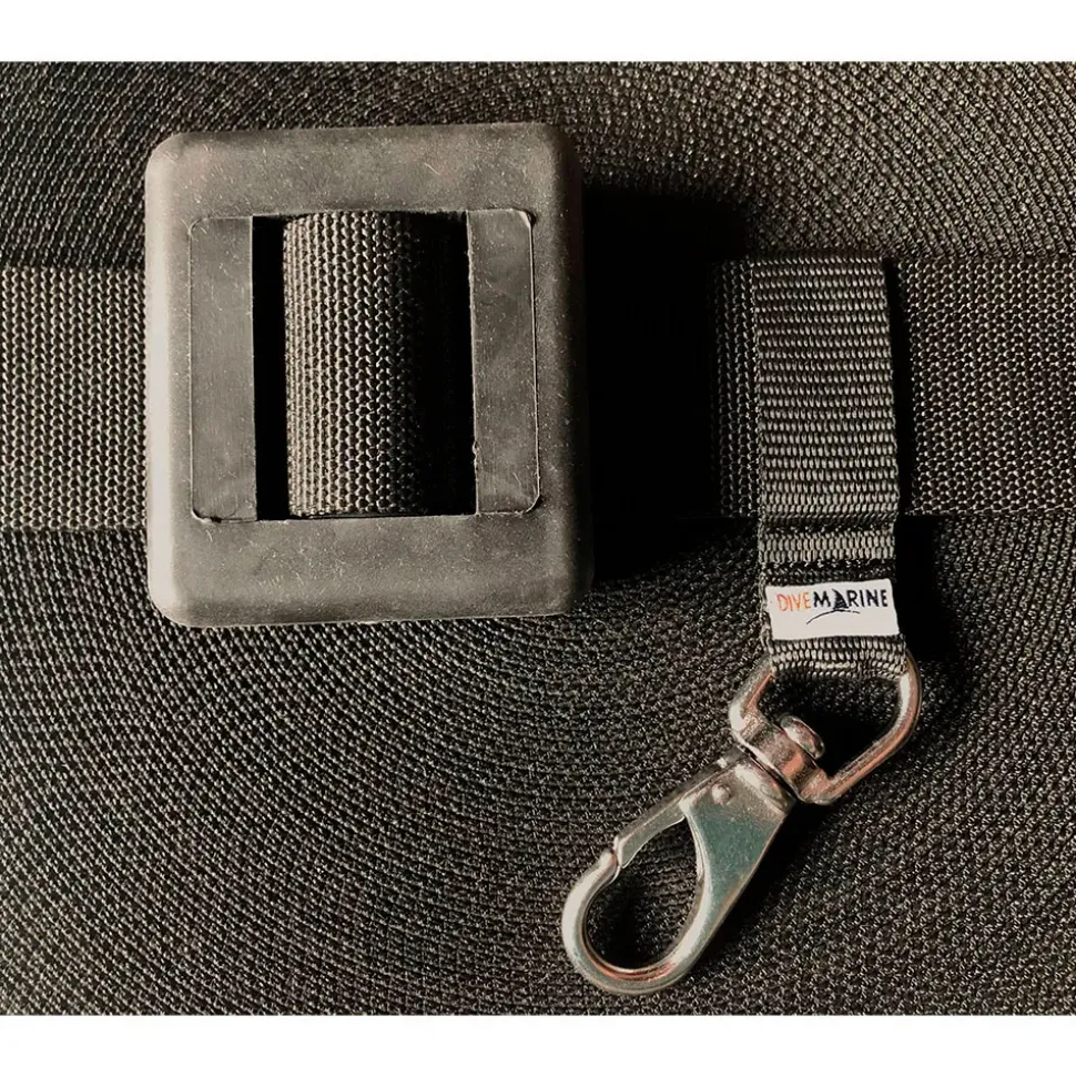 Divemarine Clip de bucle de cincha con gancho giratorio Acero inoxidable 50 mm 85 mm