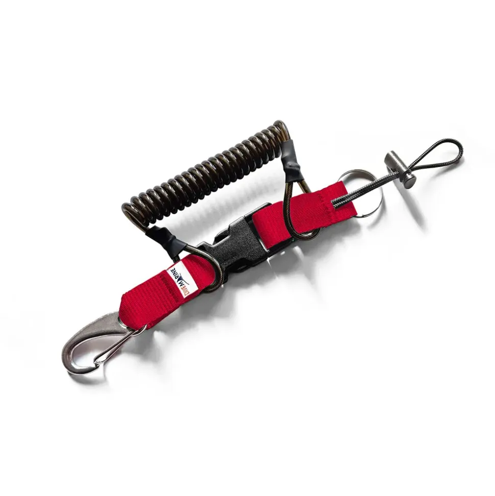 Divemarine Extensor Stainless Steel Wire Webbing With 70 mm Spring Snap