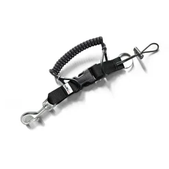 Divemarine Mosquetón Aramidic Lining Cable Stainless Steel 76 mm Bolt Hook