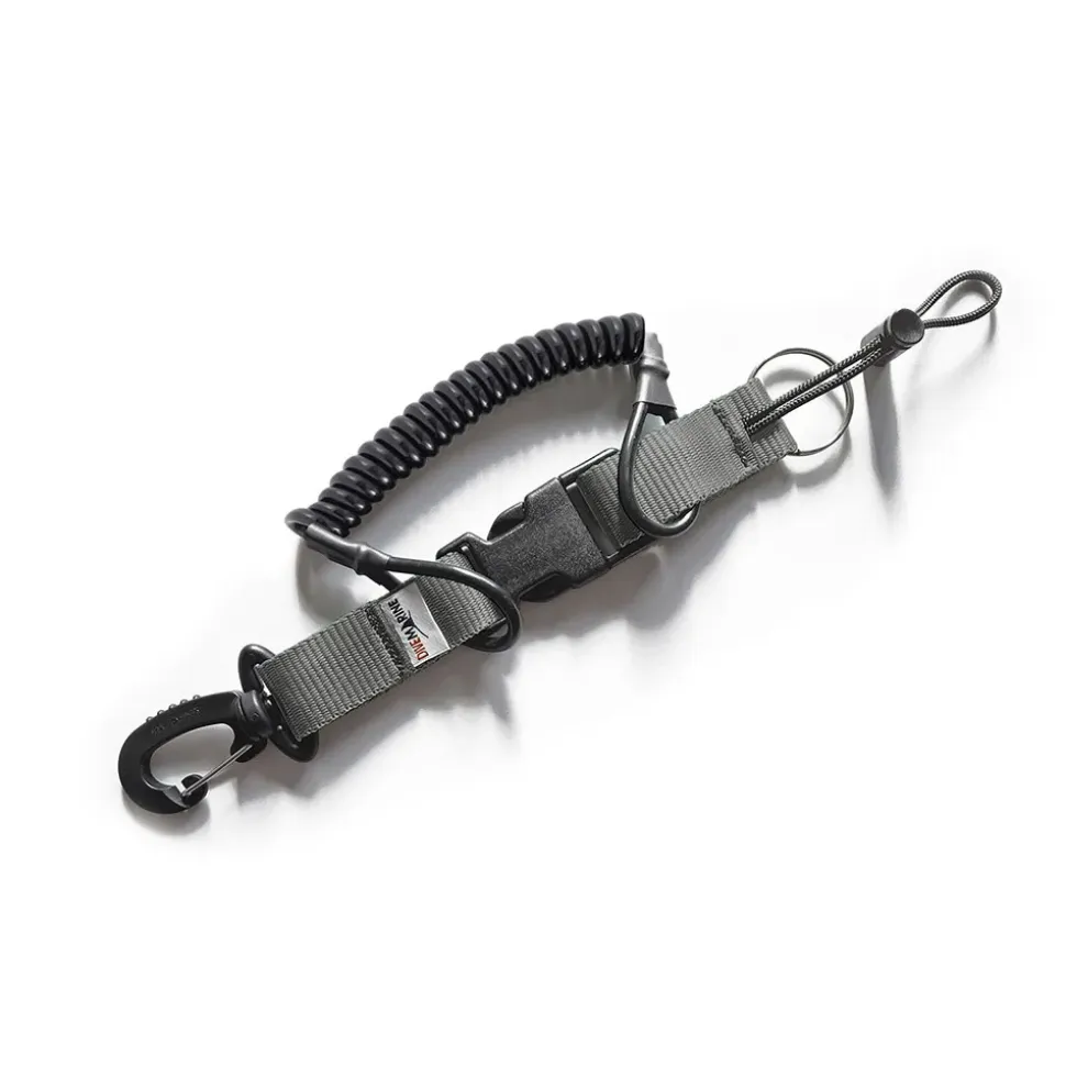 Divemarine Mosquetón Aramidic Lining Cable Actalic Big Spring Hook